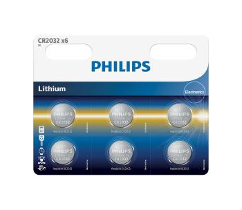 Philips CR2032P6/01B - 6 szt. Bateria litowa guzikowaá CR2032 MINICELLS 3V