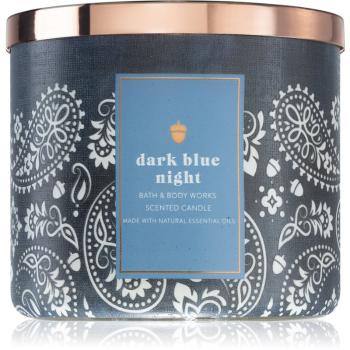 Bath & Body Works Dark Blue Night świeczka zapachowa z olejkami eterycznymi 411 g