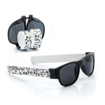 Czarno-białe zwijane okulary przeciwsłoneczne InnovaGoods Sunfold ST2