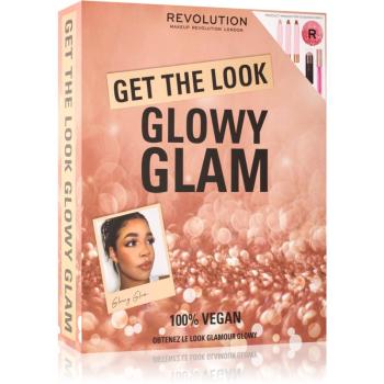 Makeup Revolution Get The Look Glowy Glam zestaw upominkowy (z efektem rozjaśniającym)