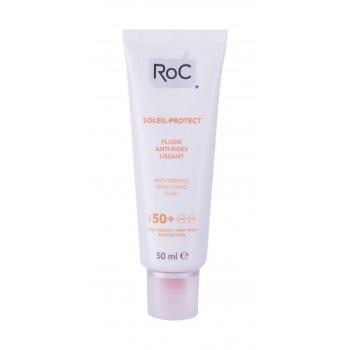 RoC Soleil-Protect Anti-Wrinkle SPF50+ 50 ml preparat do opalania twarzy dla kobiet Uszkodzone pudełko