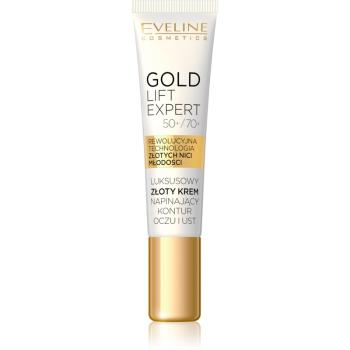 Eveline Cosmetics Gold Lift Expert krem wygładzający okolice oczu i usta 15 ml