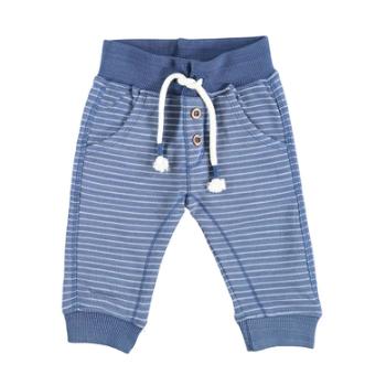 STACCATO spodnie do joggingu w paski w kolorze niebieskim.