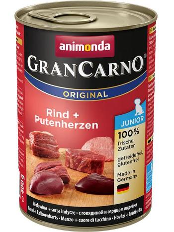Animonda serce w puszkach Gran Carno Junior w puszkach z indykiem - 400g