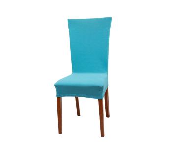 Pokrowiec na krzesło z oparciem Jersey - morski - Rozmiar 70 x 35 cm