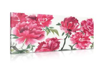 Obraz kwiaty azalii - 120x60