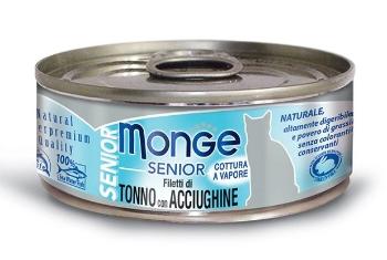 MONGE Senior Karma dla kota Tuńczyk z anchois 80g