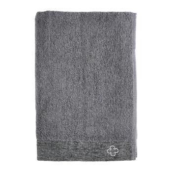 Szary ręcznik kąpielowy z domieszką lnu 140x70 cm Inu − Zone