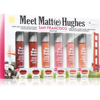 theBalm Meet Matt(e) Hughes Mini Kit San Francisco zestaw pomadek w płynie dla długotrwałego efektu