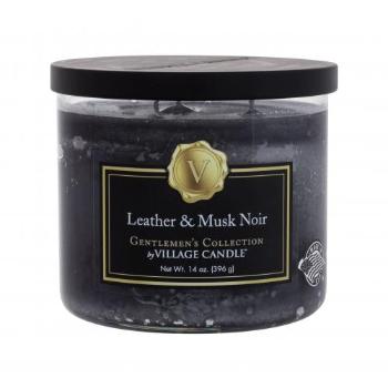 Village Candle Gentlemen's Collection Leather & Musk Noir 396 g świeczka zapachowa dla mężczyzn