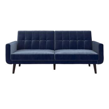 Niebieska sofa rozkładana 199 cm Nola – Støraa