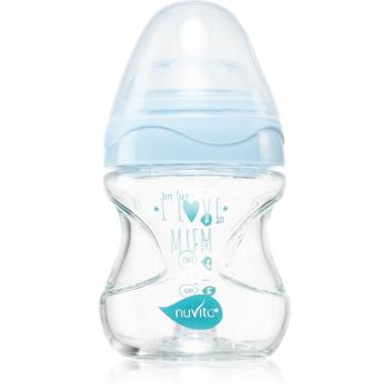 Nuvita Glass bottle Blue butelka dla noworodka i niemowlęcia 140 ml