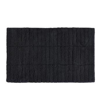Czarny dywanik łazienkowy 80x50 cm Tiles − Zone