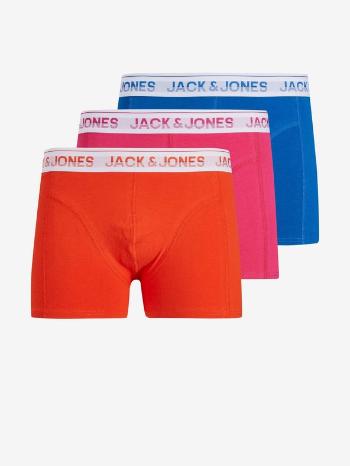 Jack & Jones Fluorescent 3-pack Bokserki Pomarańczowy