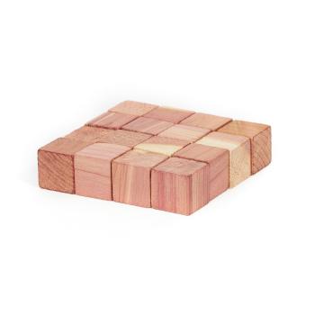 Zestaw 16 kostek z drewna cedrowego do szafy Compactor