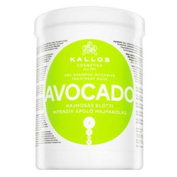 Kallos Avocado Pre-Shampoo Intensive Treatment Mask preludium pielęgnacyjne do włosów zniszczonych 1000 ml