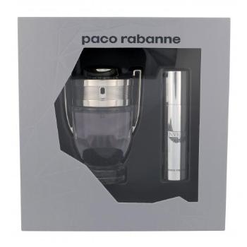 Paco Rabanne Invictus zestaw Edt 50ml + 10ml Edt dla mężczyzn Uszkodzone pudełko