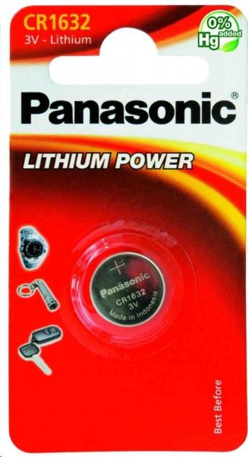 Bateria litowa PANASONIC (przycisk) CR-1632EL / 1B 3V (blister 1szt)
