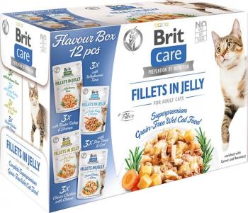 Kieszonka dla kota Brit Care Filety w Jelly Flavor Box - 12x85g