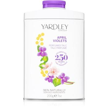 Yardley April Violets puder perfumowany dla kobiet 200 g