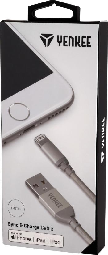 Kabel Lightning do synchr. i ład. urządzeń Apple - szary - Rozmiar 1 m