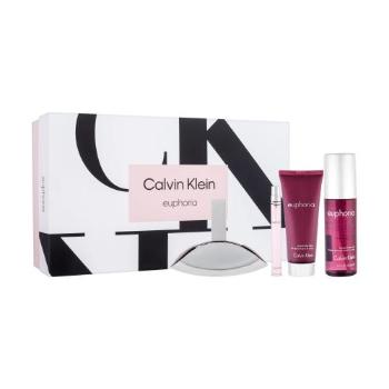 Calvin Klein Euphoria zestaw Edp 100 ml + Edp 10 ml + Balsam do ciała 100 ml + Mgiełka do ciała 150 ml dla kobiet