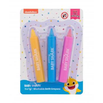 Pinkfong Baby Shark Washable Bath Crayons zestaw Kredka Baby Shark 7 g Yellow + kredka Baby Shark 7 g Blue + kredka Baby Shark 7 g Pink