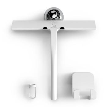 Gütewerk by blumfeldt Blaze, ściągaczka do kabiny prysznicowej, 23 cm, silikon, stal nierdzewna, nowoczesny design