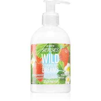 Avon Senses Wild Strawberry Dreams mydło do rąk w płynie o zapachu truskawek 250 ml