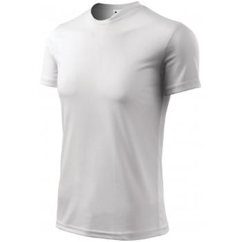 T-shirt z asymetrycznym dekoltem, biały, XL