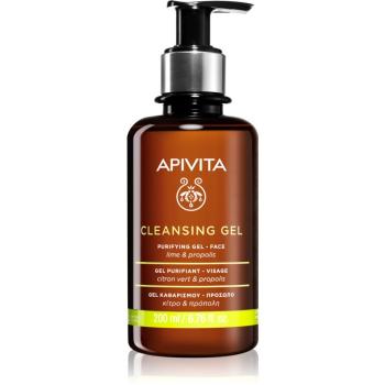 Apivita Cleansing Propolis & Lime żel oczyszczający do skóry tłustej i mieszanej 200 ml