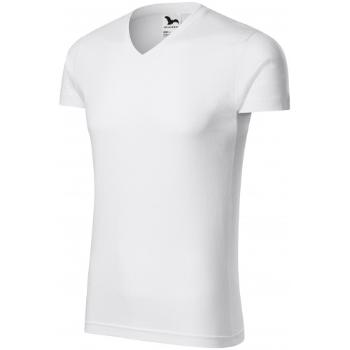 Obcisła koszulka męska, biały, XL