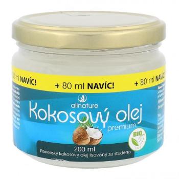 Allnature Premium Bio Coconut Oil 280 ml preparat prozdrowotny unisex