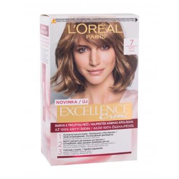 L'Oréal Paris Excellence Creme Triple Protection 48 ml farba do włosów dla kobiet Uszkodzone pudełko 7 Natural Blonde