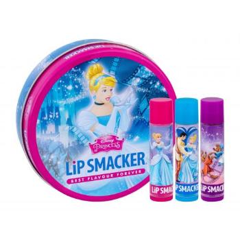 Lip Smacker Disney Princess zestaw Balsam do ust 3 x 4 g + pudełeczko dla dzieci