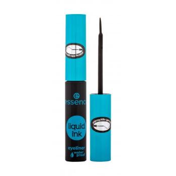 Essence Liquid Ink Eyeliner Waterproof 3 ml eyeliner dla kobiet Black
