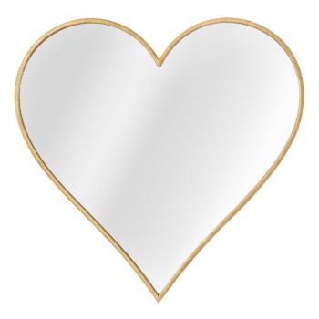 Lustro ścienne z ramą w kolorze złota Mauro Ferretti Glam Heart