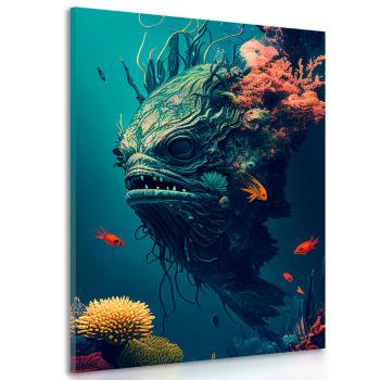 Obraz surrealistyczny potwór morski - 40x60