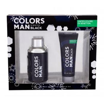 Benetton Colors de Benetton Black zestaw Edt 100 ml + Żel pod prysznic 75 ml dla mężczyzn