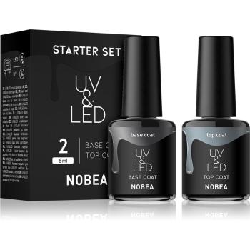 NOBEA UV & LED Starter Set zestaw lakierów do paznokci 2 x 6 ml