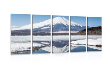 5-częściowy obraz Japońska góra Fuji - 100x50