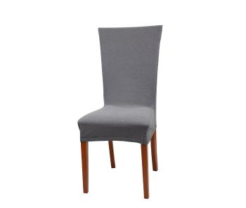 Pokrowiec na krzesło z oparciem - szary - Rozmiar 80 x 40 cm