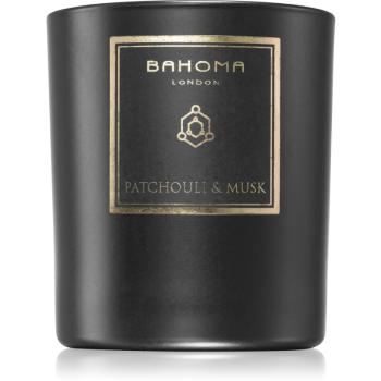 Bahoma London Obsidian Black Collection Patchouli & Musk świeczka zapachowa 220 g