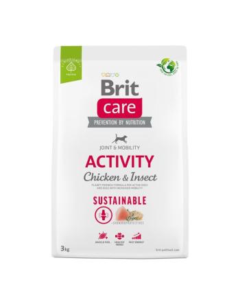 BRIT CARE Dog Sustainable Activity chicken insekt dla aktywnych dorosłych psów z kurczakiem i insektami 3 kg