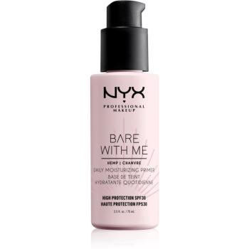 NYX Professional Makeup Bare With Me Hemp SPF 30 Daily Moisturizing Primer baza nawilżająca pod makijaż SPF 30 75 ml