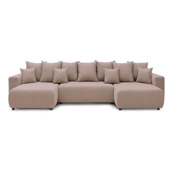 Jasnoróżowa sofa w kształcie litery U Envy - Bobochic Paris