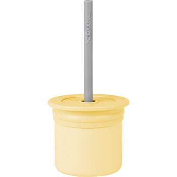 Minikoioi Sip+Snack Set zestaw naczyń dla dzieci Yellow / Grey