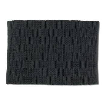Ciemnoszary bawełniany dywanik łazienkowy Kela Leana, 55x65 cm