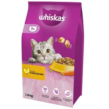 WHISKAS Adult 6x1,4 kg sucha karma pełnoporcjowa dla dorosłych kotów z pysznym kurczakiem