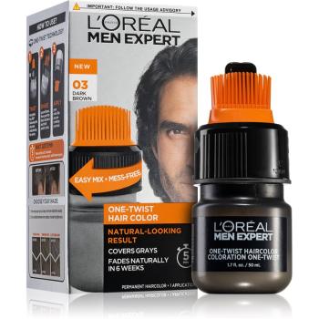 L’Oréal Paris Men Expert One Twist farba do włosów z aplikatorem dla mężczyzn 03 Dark Brown